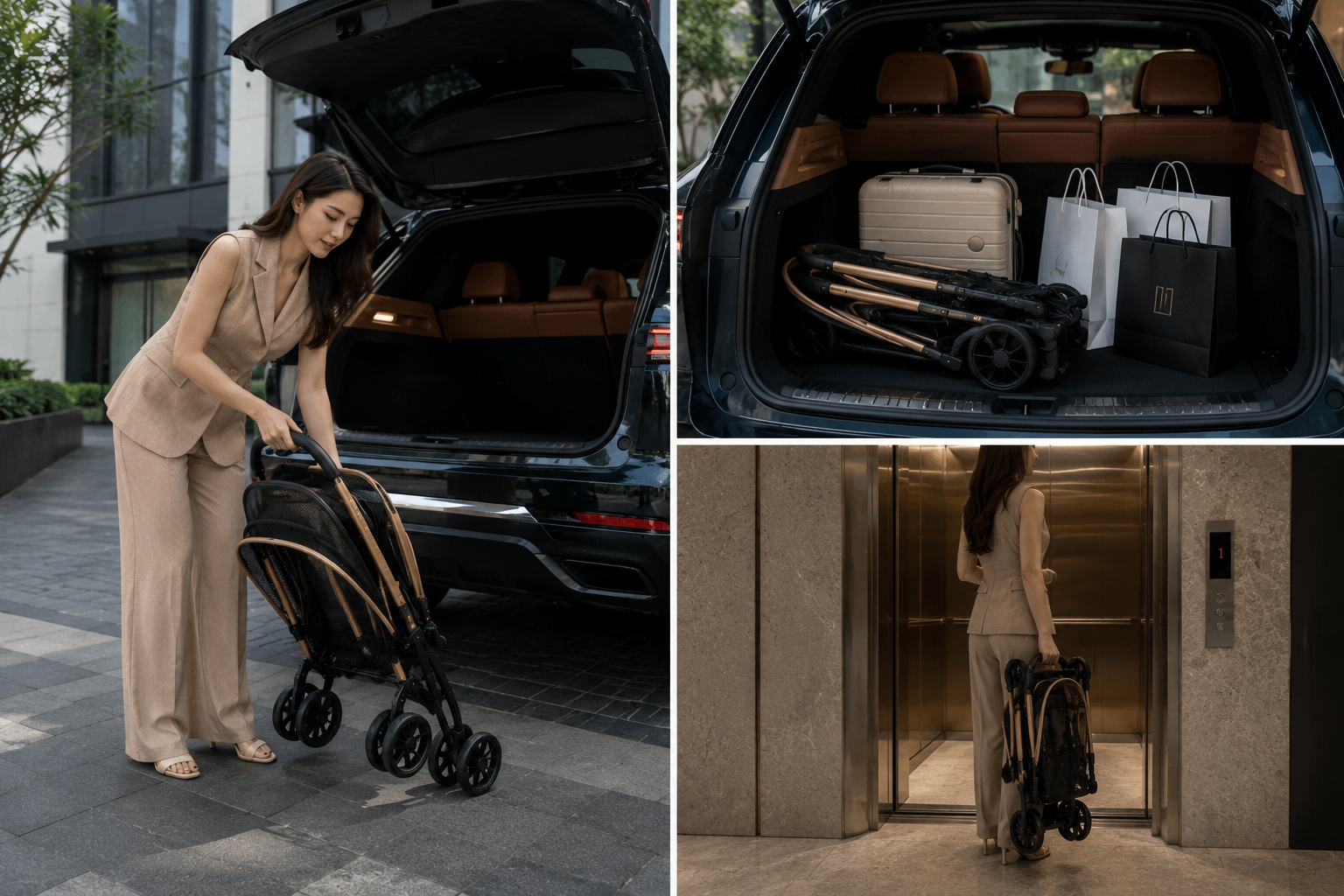 Carriage & Co Pet Stroller – side view