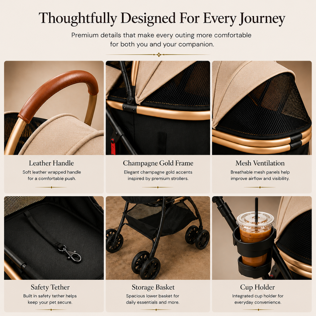 Carriage & Co Pet Stroller – lifestyle